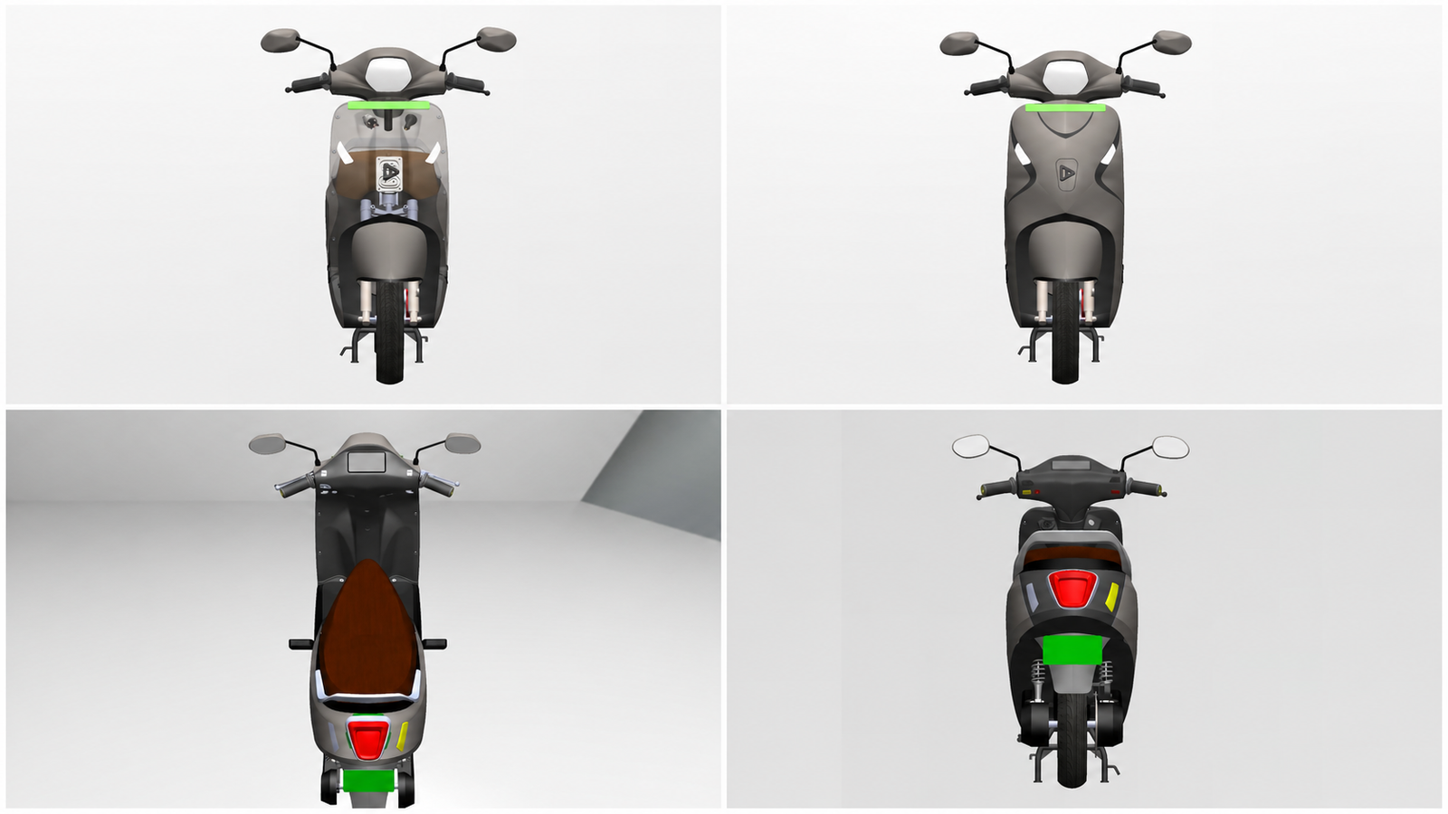 EV scooter design decisions at a glance
